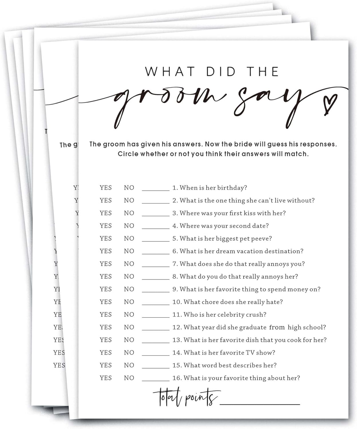 Bridal Shower Bingo, What Will The Bride to Be Receive, 25Pcs Bridal Bingo Game Cards, Engagement Party Games for Guests, Minimalist White Wedding Party Supplies - A18