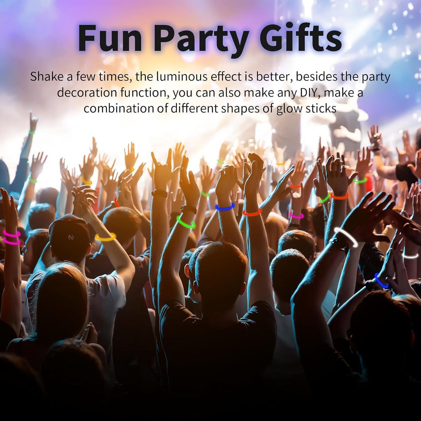 60 Pack 8” Purple Glow Sticks Bulk Bright Glow Sticks with 60 Connectors 20 Heart Glasses Glow In The Dark Party Supplies Neon Party Decorations Glow Bracelet Glasses for Carnival (Purple)