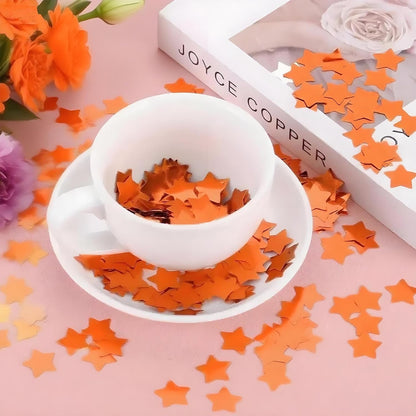 Rainbow Metallic Foil Star Confetti 0.78inch/2cm 8000PCS Table Confetti for Party Birthday Decoration or Filled Balloons