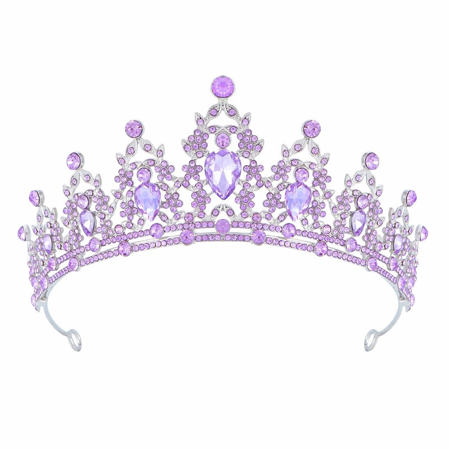 Tiara Crown for Women, Headband Hair Accessories for Birthday Wedding Party Costume Pink