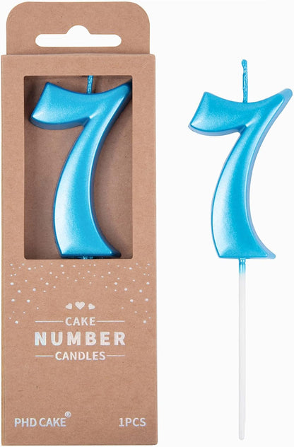 PHD CAKE 2.76 Inch Elegant Gold 1 Number Birthday Candles, Gold Number Candles, Cake Number Candles, Party Celebration