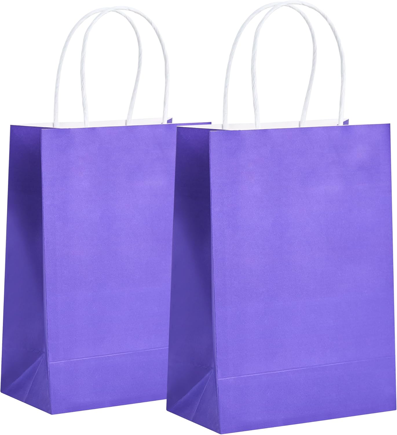32 Pack Paper Gift Bags with Handles, 5.8"×3.2"×8.25" Party Favor Bags, Gift Bags, Small Gift Bags with Handles, Party Bags, Small Goodie Bags Bulk for Birthday, Crafts, Wedding, Party Supplies (8 Colors)