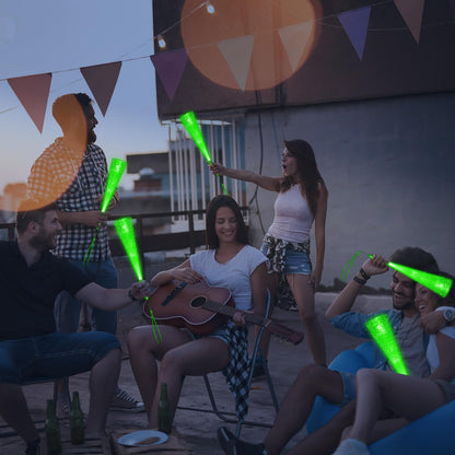 36 Pack Yellow Fiber Optic Glow Stick Wands Bulk with 3 Flashing Models for Valentine's Day St Patrick's Day Easter 4th of July Halloween Party Favors Bachelorette Concerts Clubs
