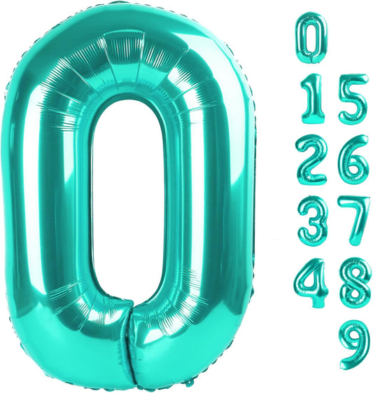 Number Balloons Black 1 Balloon for Birthday Party, One Happy Birthday Decorations, 40 Inch Large One Balloon for 1st Girl Boy Baby Shower 10 11 15 16 18 21 Photo Shoot - Colors C