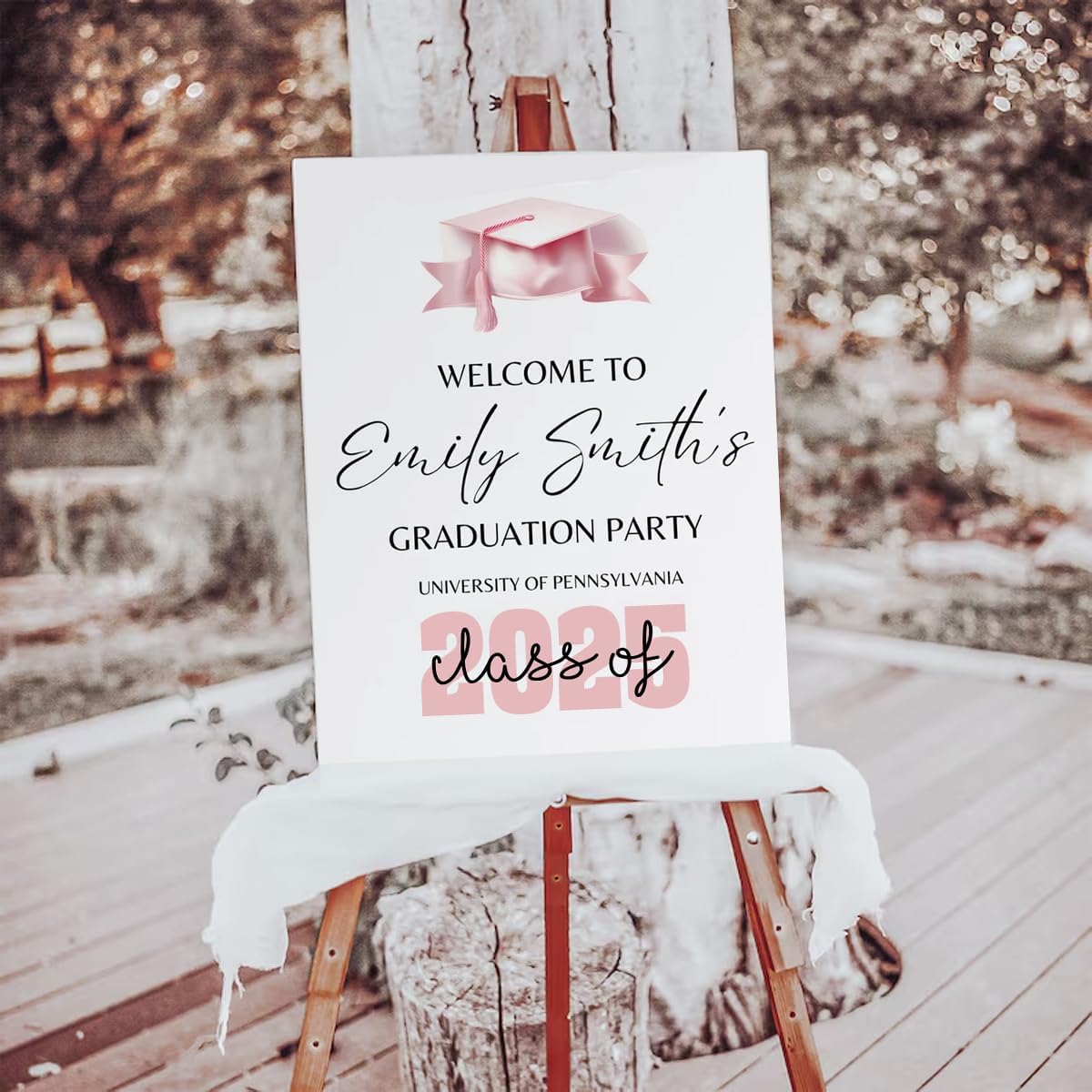 Graduation Party Welcome Sign, Photo Graduation Poster, Graduation Decorations, Grad Party Sign, Grad Welcome Sign, Graduation gift for best friend, Graduation gift for daughter, sister, brother - 1