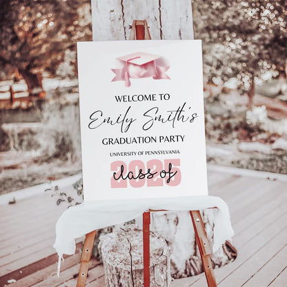 Graduation Party Welcome Sign, Photo Graduation Poster, Graduation Decorations, Grad Party Sign, Grad Welcome Sign, Graduation gift for best friend, Graduation gift for daughter, sister, brother - 1
