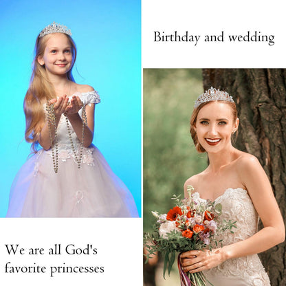 Happy Birthday Queen Tiara Crowns for Women, Red Sash, Party Favors Supplies Gift, 30th Decorations, Stuff Accessories