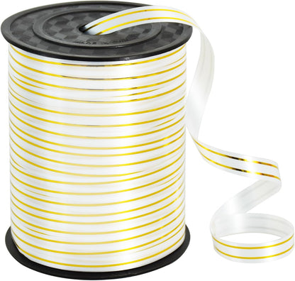 TONIFUL 500 Yards Curling Ribbon-Balloon Ribbon-Balloon String for Art&Craft Decor,Gift Wrapping,Ribbons and Bows for Christmas New Year Birthday Gifts (Silver)