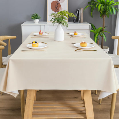 Rectangle Table Cloth,100% Waterproof Tablecloth Oil Proof Spill Proof Vinyl Table Cloth, Wipe Clean Plastic Table Cover for Dining, Camping, Indoor and Outdoor 52" x 70",Leaves