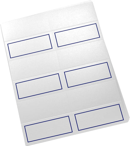 Single Line Border Printable Place Cards, Gold (Choose Color), Set of 60 (10 Sheets), Laser & Inkjet Printers - Wedding, Party, Dinner, and Special Events - Made in the USA