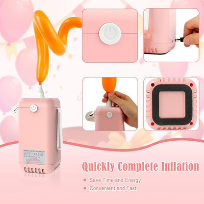 Ball Pump Balloon Pumps Electric, Balloon Pump Portable Long Animal Balloon Pump, Electric Blower Machine Inflator Basketball Pump 260 Balloon Pump for Party/Wedding/Birthday Decorations