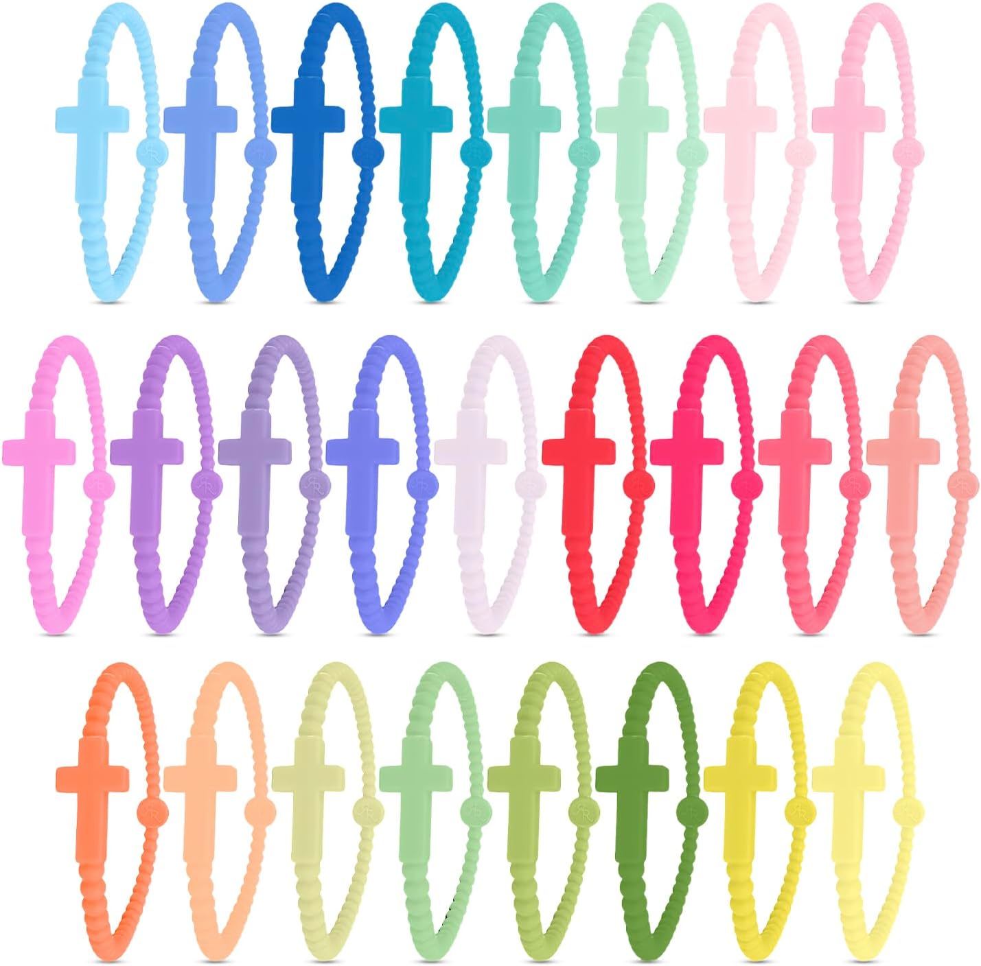 Ryan & Rose Jesus Bracelets - Cross Silicone Bracelet