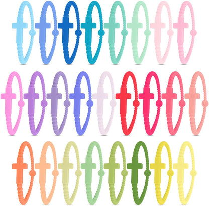 Ryan & Rose Jesus Bracelets - Cross Silicone Bracelet