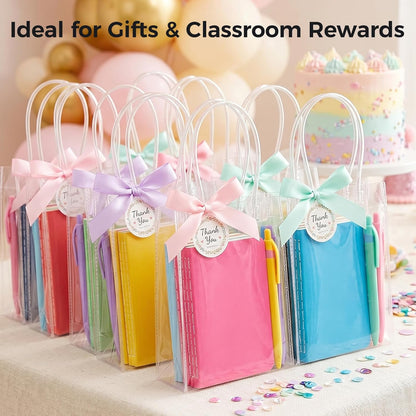 Koogel 32 Pack Small Notebooks Bulk, 3.5 x 5.5 Inch Mini Journal Pocket Notepads Set for Back To School, Colorful Cover Memo Notepad for Kids Students Office Supplies,Tiny Note Book Bulk