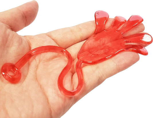 Glow Fever 40 Pack Vibrant Sticky Hand Toys - Stretchy Party Favors for Birthdays, Classroom Prizes, Christmas Stocking Stuffers, Halloween Goodie Bags & Sensory Play (Assorted Colors)