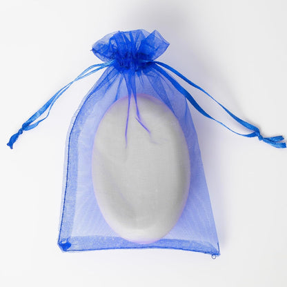 100PCS White Organza Bags, 4x6 Inch Small Mesh Bags Drawstring, Jewelry Gift Bags for Easter, Party, Festival, Bathroom Soaps, Makeup