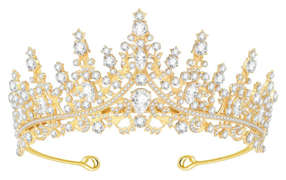 Tiara Crown for Women, Headband Hair Accessories for Birthday Wedding Party Costume Pink