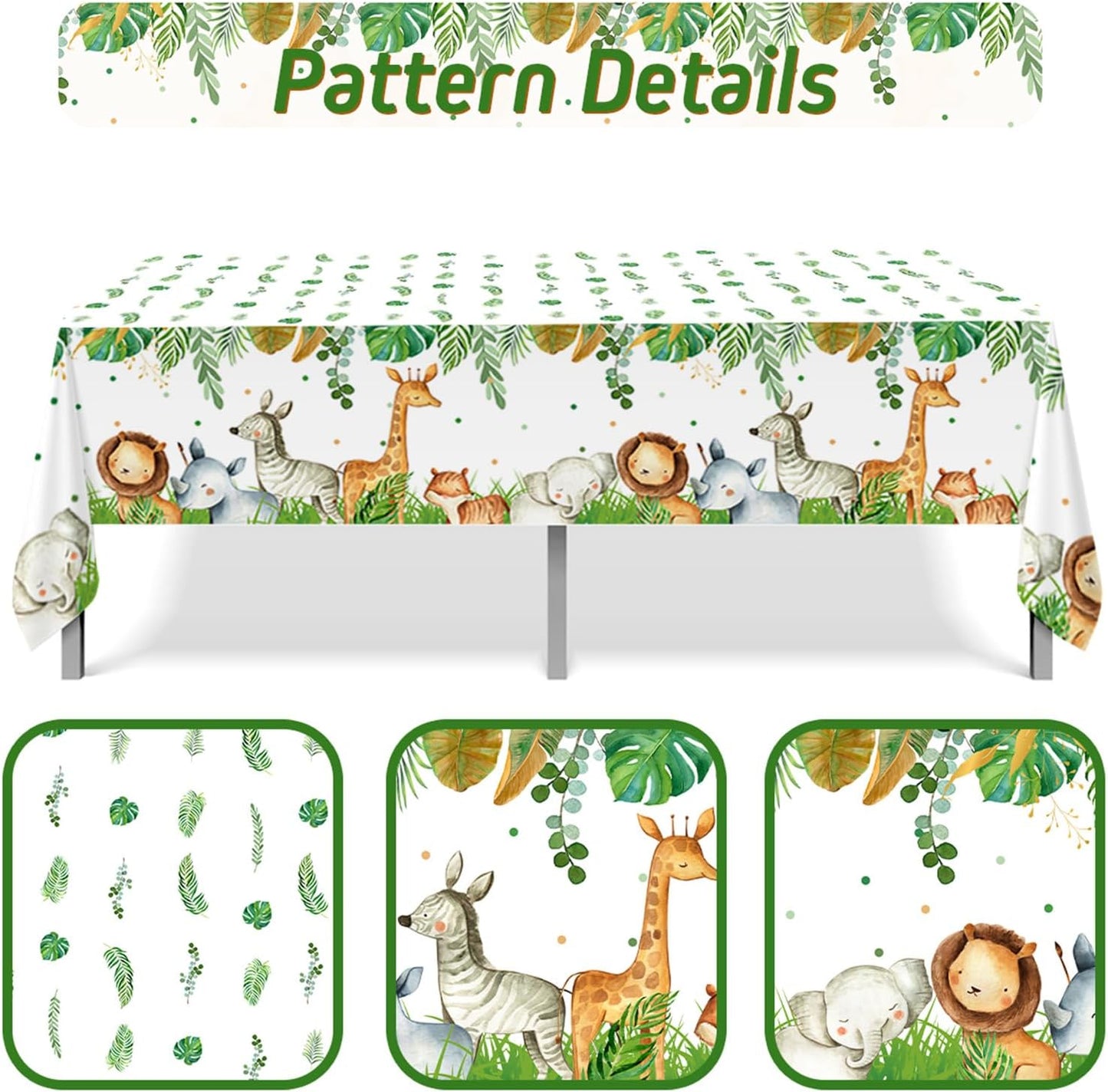 Staraise 3PCS Unicorns Tablecloths for Birthday Decoration, Unicorn Party Decorations Pastel Rainbow DisposableTable Covers for Kids Girls Baby Shower Birthday Party Supplies, 51.2X 86.6inch