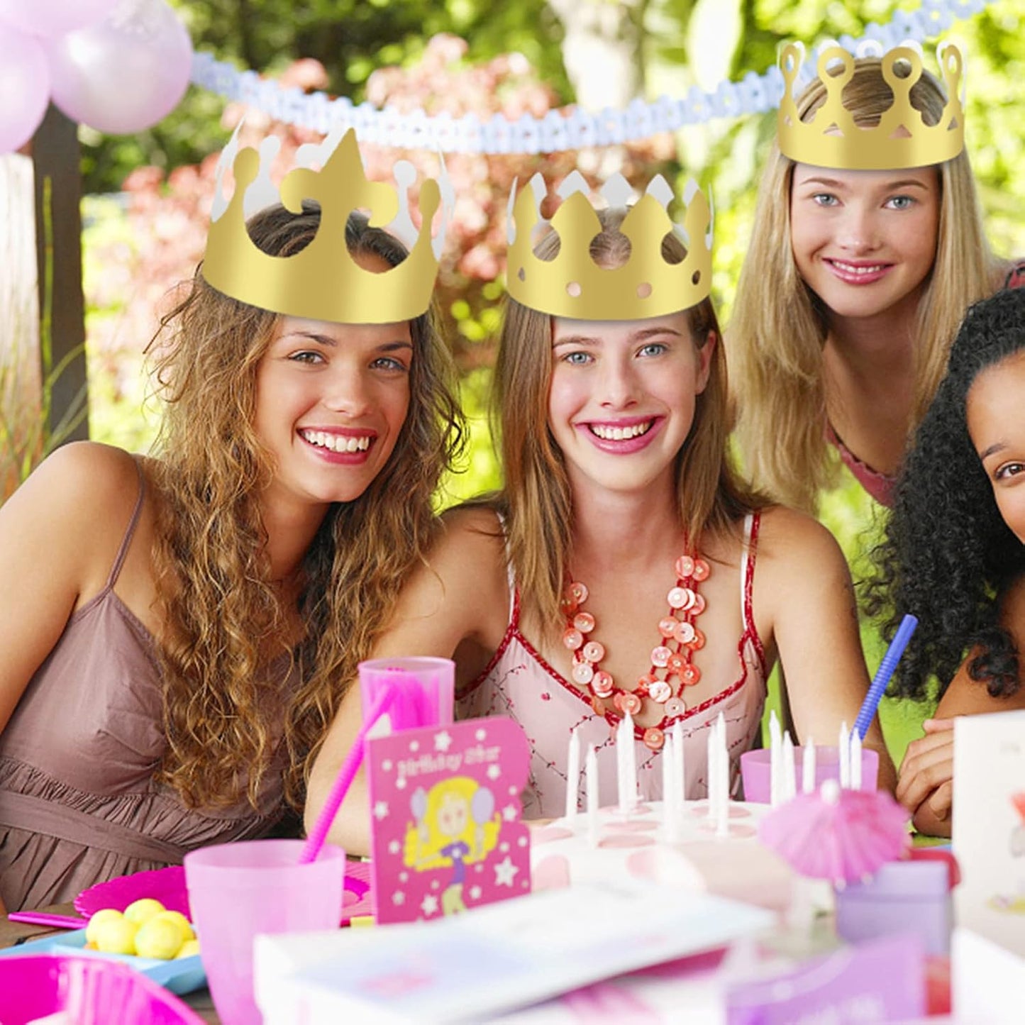 36 Pieces Paper Crowns Golden Party Crowns Princess Prince Crown Birthday Party King Hats for Adults