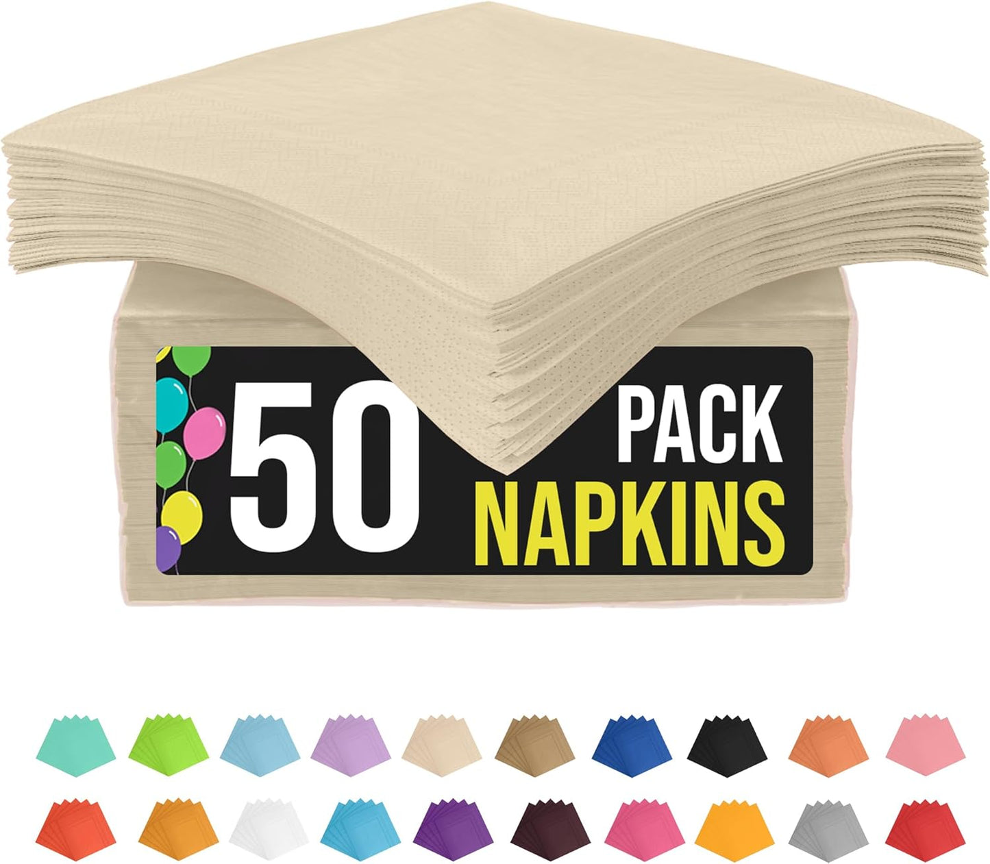 Party Solids Purple Paper Napkins Disposable Everyday 50 Pcs 2 Ply Purple Dinner Napkins Paper Everyday For Parties & Party Supplies