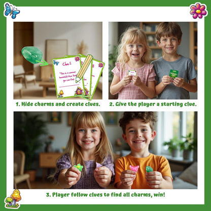 EDUMAN Flower Fairy Scavenger Hunt Dig Kit - Treasure Dig Kit Arts & Crafts, STEM Educational Toy with Clue Cards, Gemstone Dig Kits & DIY Jewelry Making Kits for Kids 6+ - Ideal Gift for Girls