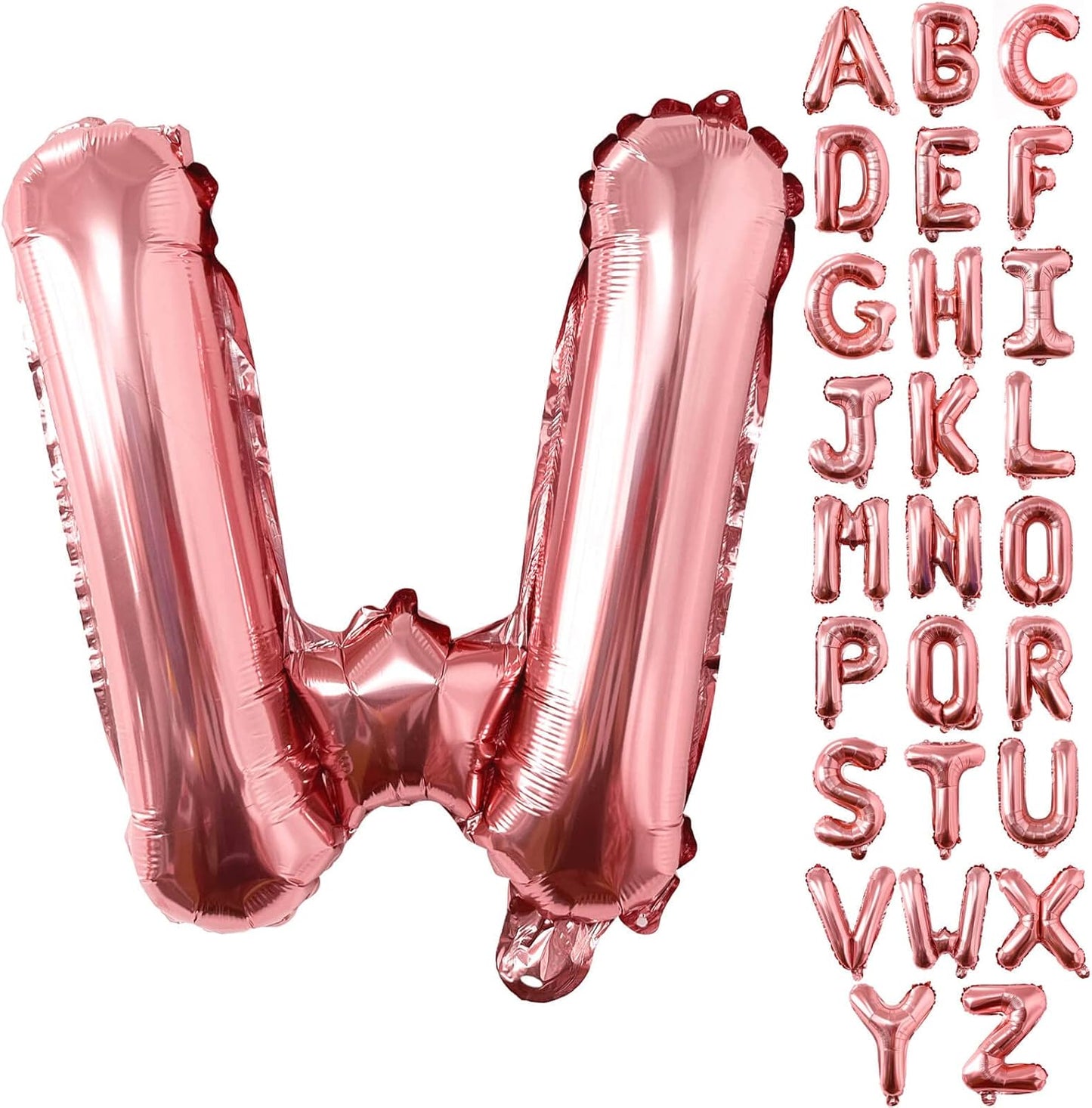 Lovoir 40 Inch Large Rose Gold Letter A Balloons Big Size Jumbo Mylar Foil Helium Balloon for Birthday Party Celebration Decorations Alphabet Rose Gold A