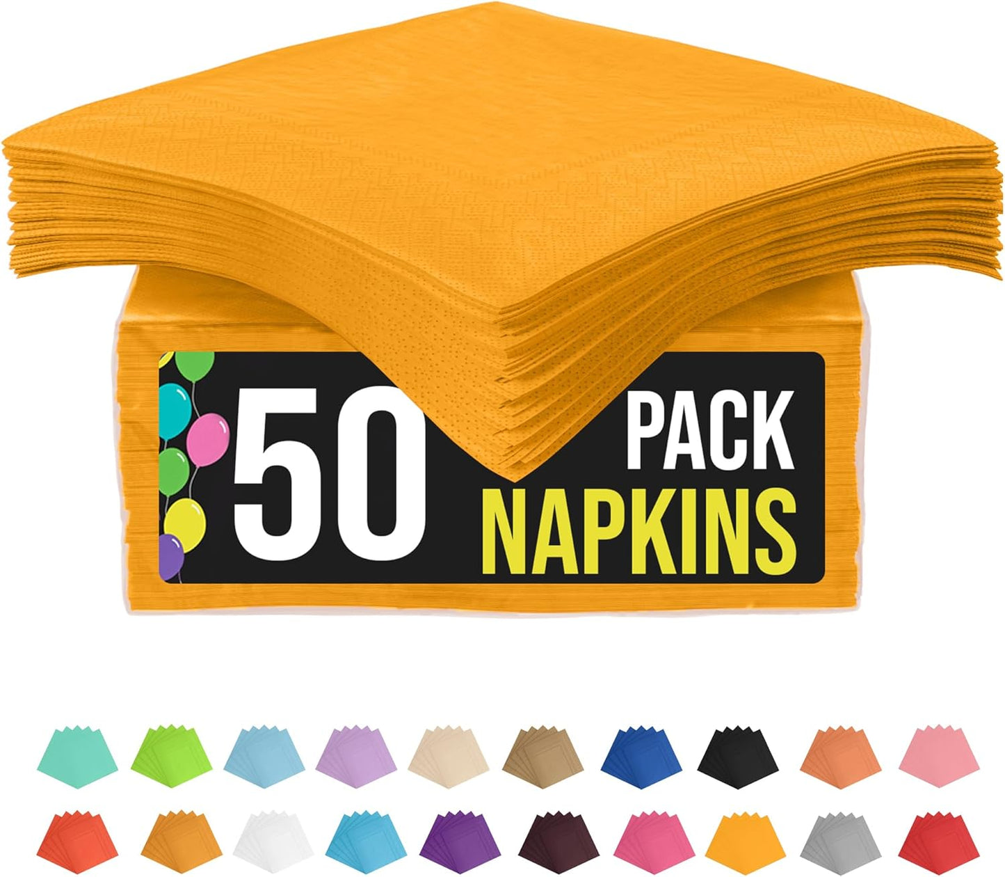 Party Solids Purple Paper Napkins Disposable Everyday 50 Pcs 2 Ply Purple Dinner Napkins Paper Everyday For Parties & Party Supplies