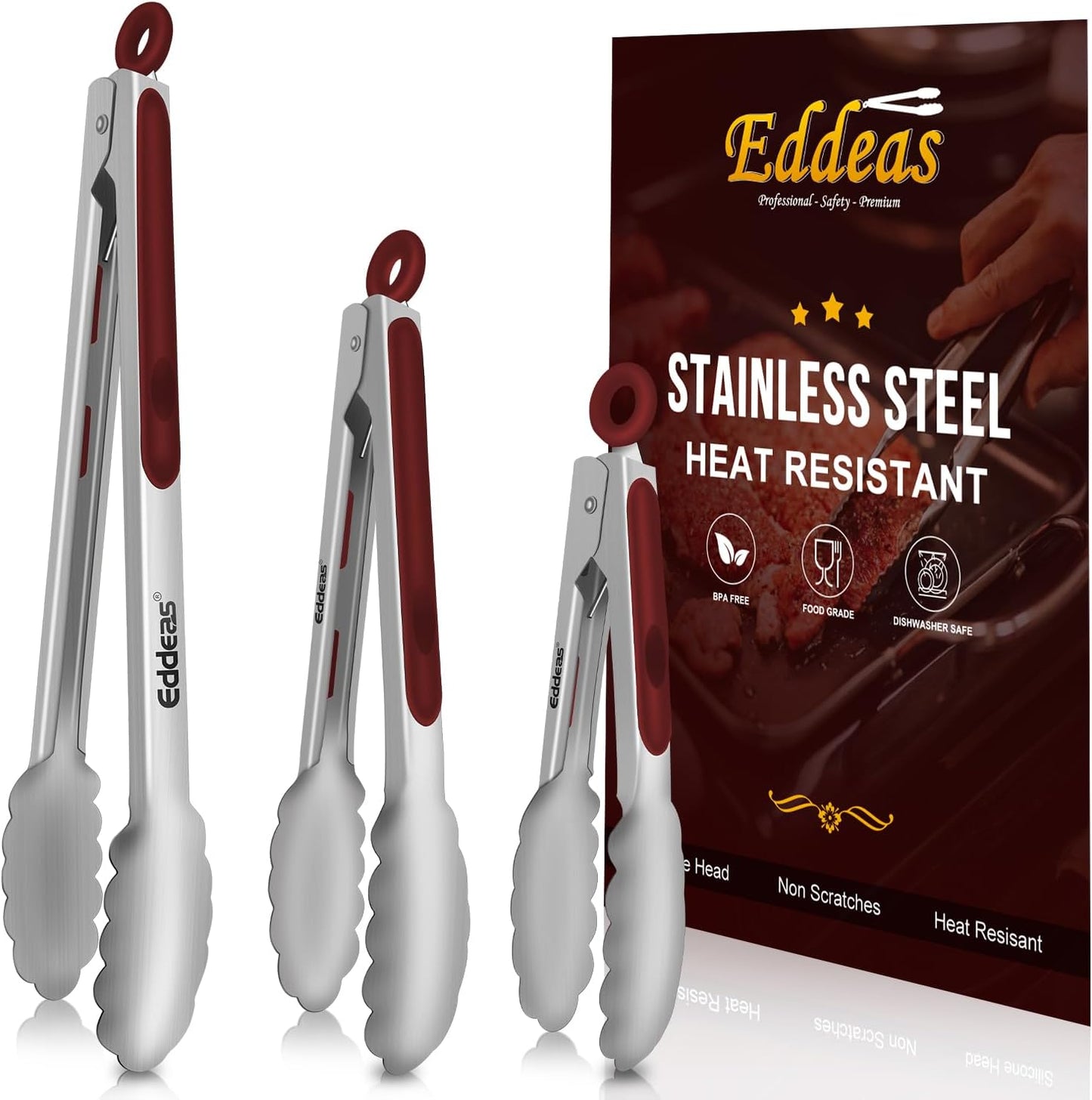 EDDEAS 12 PCS Small Serving Tongs, 4.3" Mini Gold Tongs, Gold Kitchen Tongs for Serving Food, Coffee Bar, Tea Party, Desserts Party and Ice Bucket