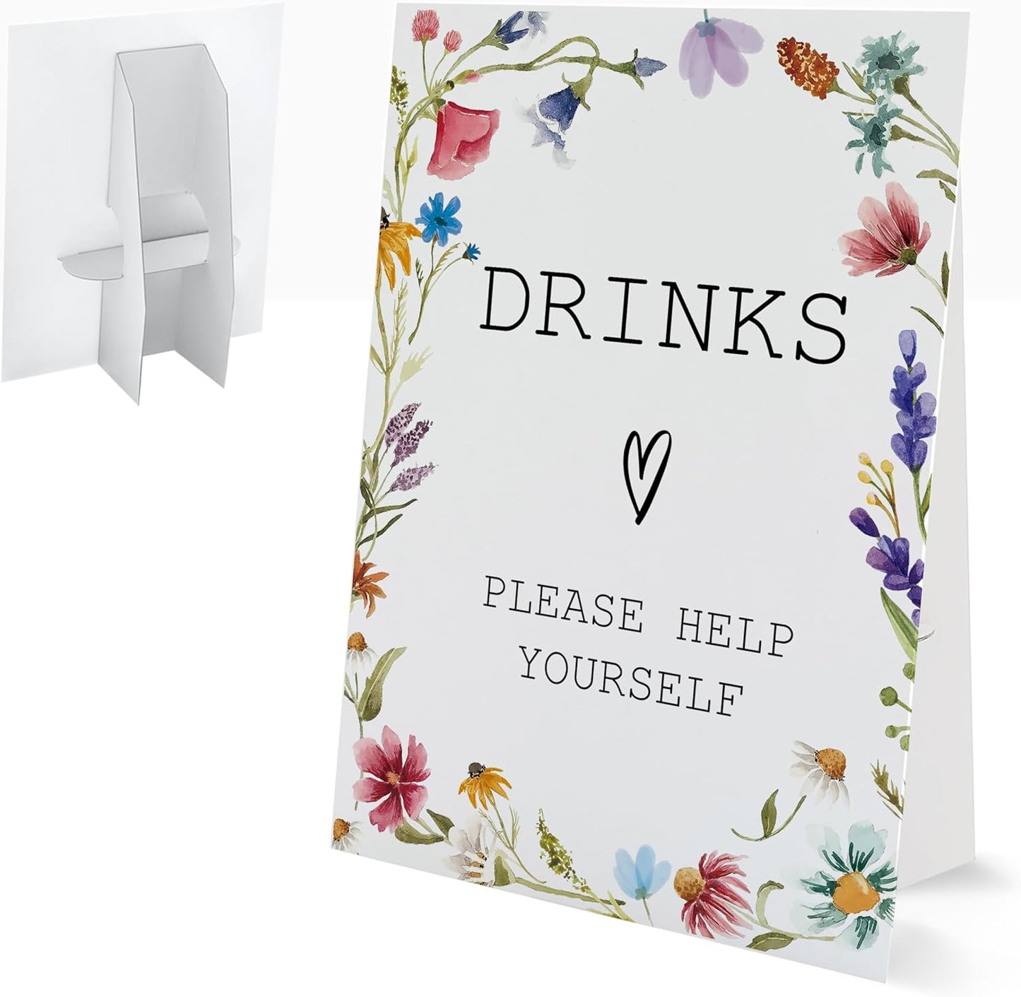Bible Guest Book Sign, Wedding Signs for Ceremony and Reception, Floral Bridal Shower Decoration, Wedding Signage with Bracket, Bridal Shower Decor, Supplies For Engagement and Anniversary Parties, 13