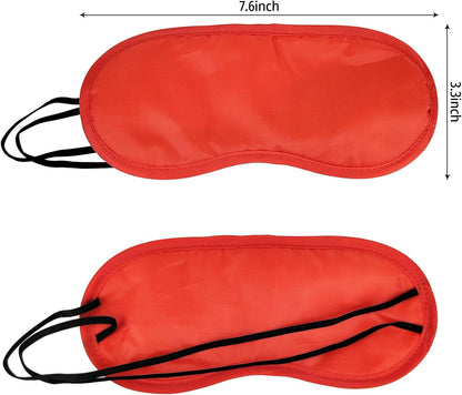 5 Pack Eye Sleep Masks, Sleep Covering, Eye Blinderfold for Sleeping,Travel, Party Games, Supply (Pink)