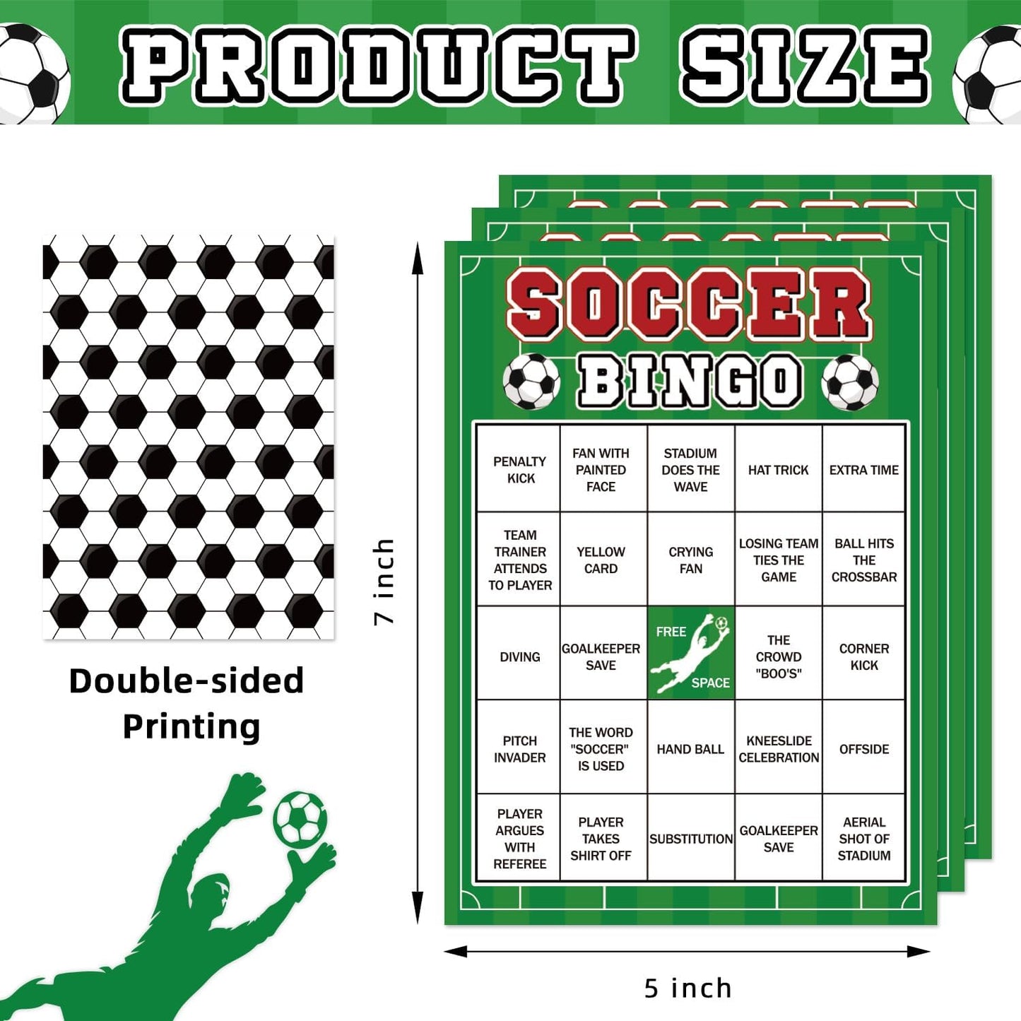4th of July Bingo Game Set for 24 - Patriotic Party Activities, Independence Day Games for Family Reunion, School & Classroom Decorations – 5" x 7" Cards