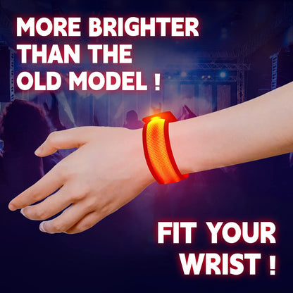 KIRALUMI 8 PCS LED Glow Bracelets, Light Up Bracelets for Kids Adults - Christmas Glow in The Dark Party Bracelets Favors Supplies for Concerts, Festivals, Game Prizes, Sports, Rave Accessories.