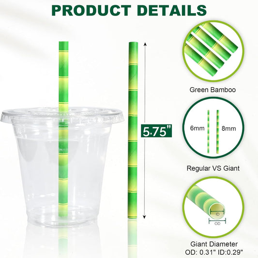5.75 inch Orange Paper Cocktail Straws, Short Disposable Drinking Straws 500 Counts, Unwrapped - Compostable