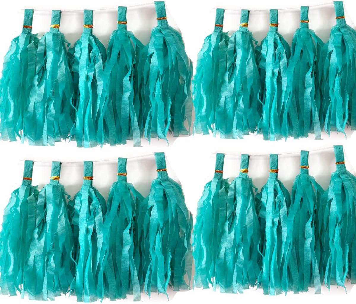 30pcs Paper Tassels Garland Banner Tissue Paper Tassel DIY Hanging Paper Decorations Party Tassel Garland Decor Baby Shower Nursery Wedding Festival Baby Shower Decoration(30, White)