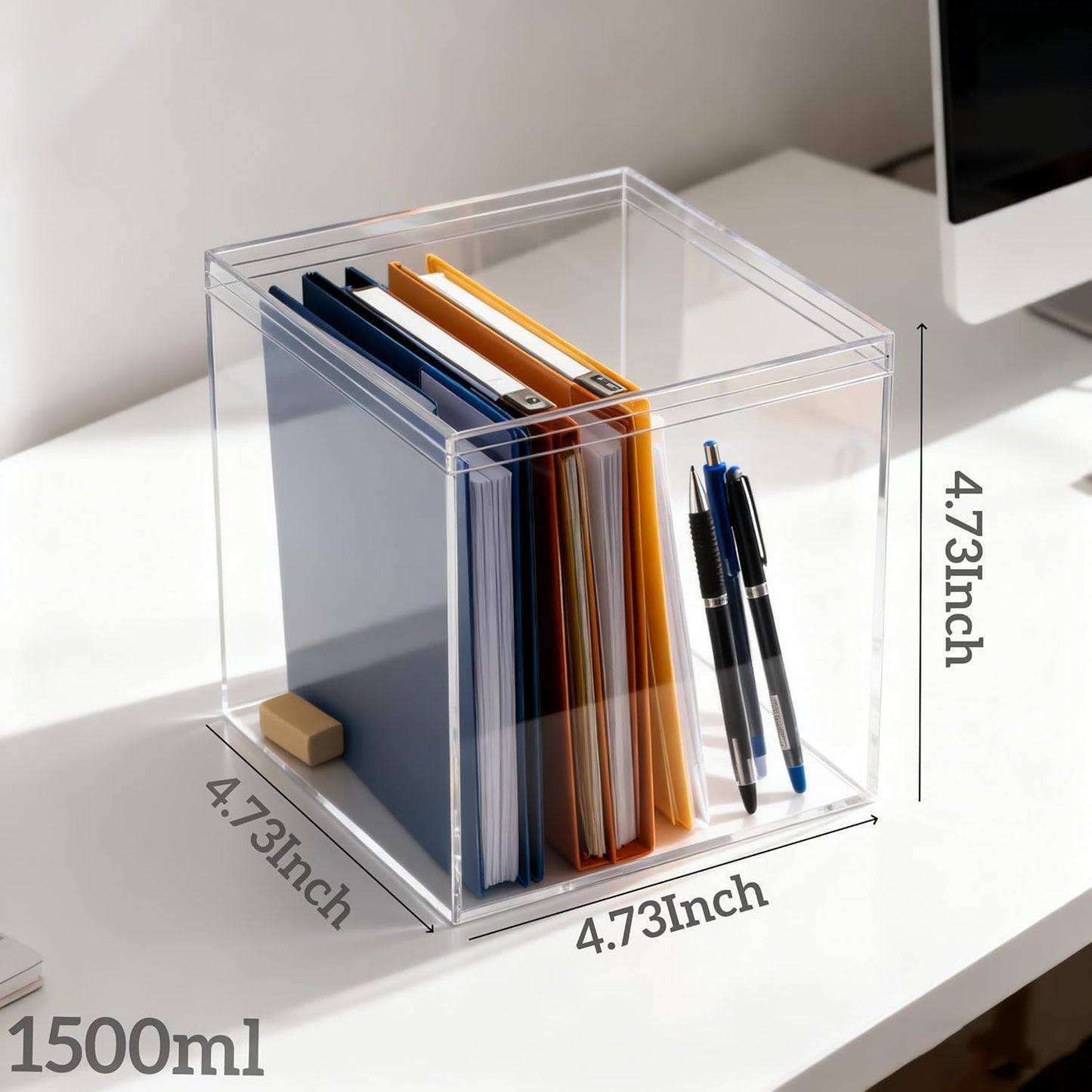 KissYou Acrylic Box Clear Boxes with Lid 12 Packs Small Candy Box Display Square Cube Wedding Graduation Party Decorations Jewlry Gift Box
