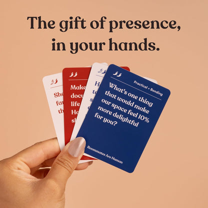 Partners are Human | 140 Conversation Cards to Help Deepen Romantic Relationships | Card Game for Bonding & Communication | Therapy for Adults