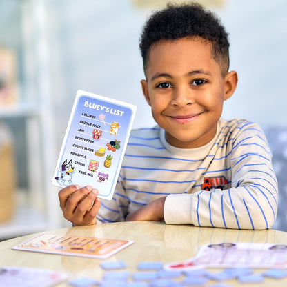 Bluey Fancy Restaurant Game, Join and Bingo as They Match Food Cards to Help Dad Prepare a Special Dinner for Mum, Serve up Fun While Building Memory and Matching Skills, Ages 3+, 2–4 Players
