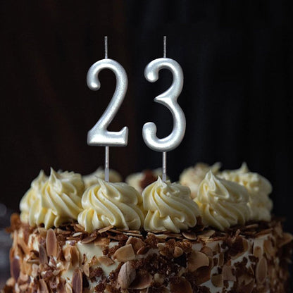 10 Pieces Birthday Numeral Candles, Cake Numeral Candle for Cake Decoration, Number 0-9 Cake Topper Candles Number 0 1 2 3 4 5 6 7 8 9 for Birthday Wedding Anniversary Party Celebration, Black