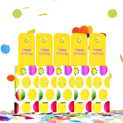 Confetti Popper Birthday Card Pop Up Surprise Greeting Cards Funny Congratulations Gift Idea for Party