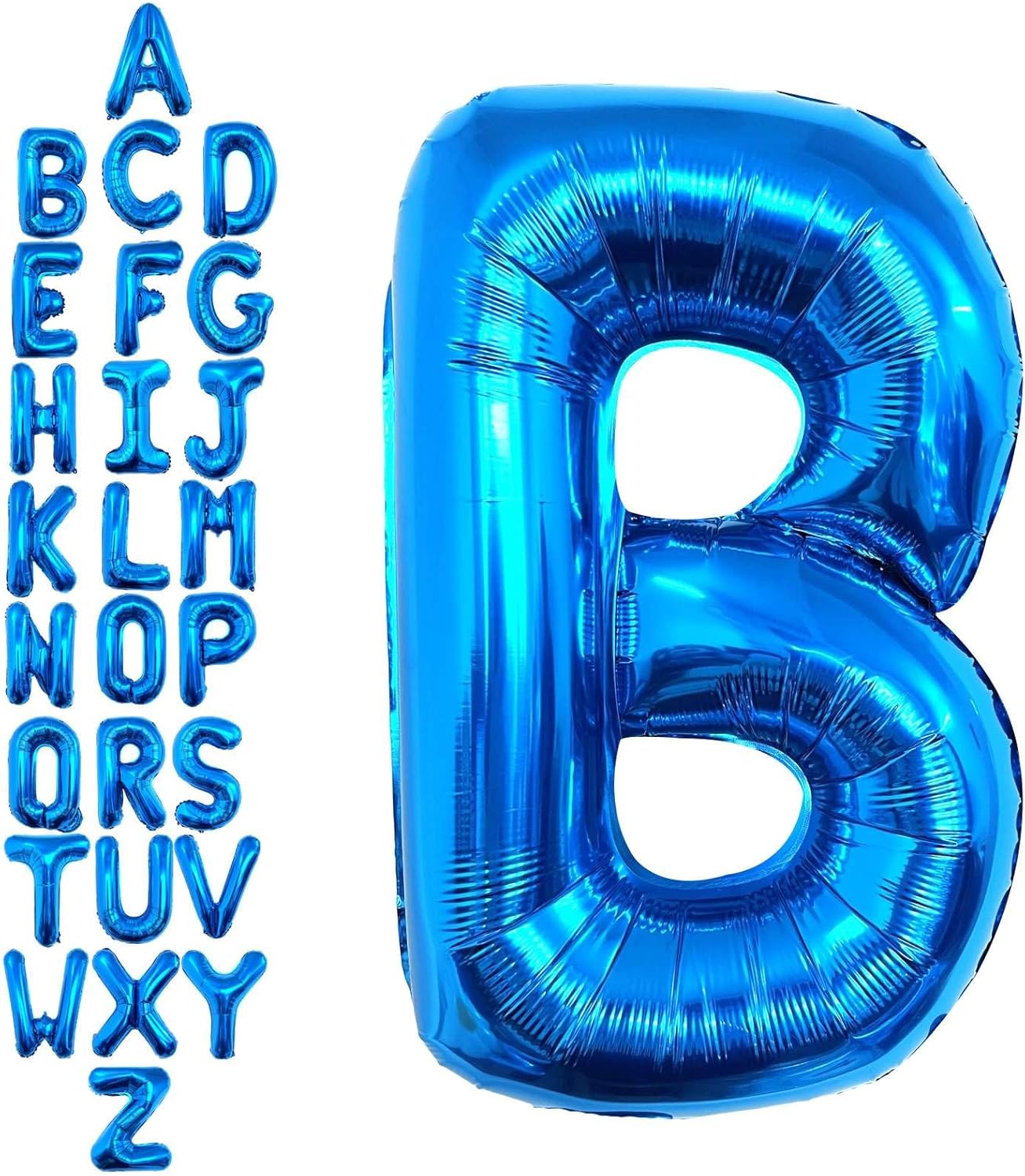 40 Inch Blue Letter A Balloons, DIY Phrase Foil Alphabet Letter A Balloons DIY Word A Banner for Birthday Anniversary Celebration Graduation Party Supplies Decoration