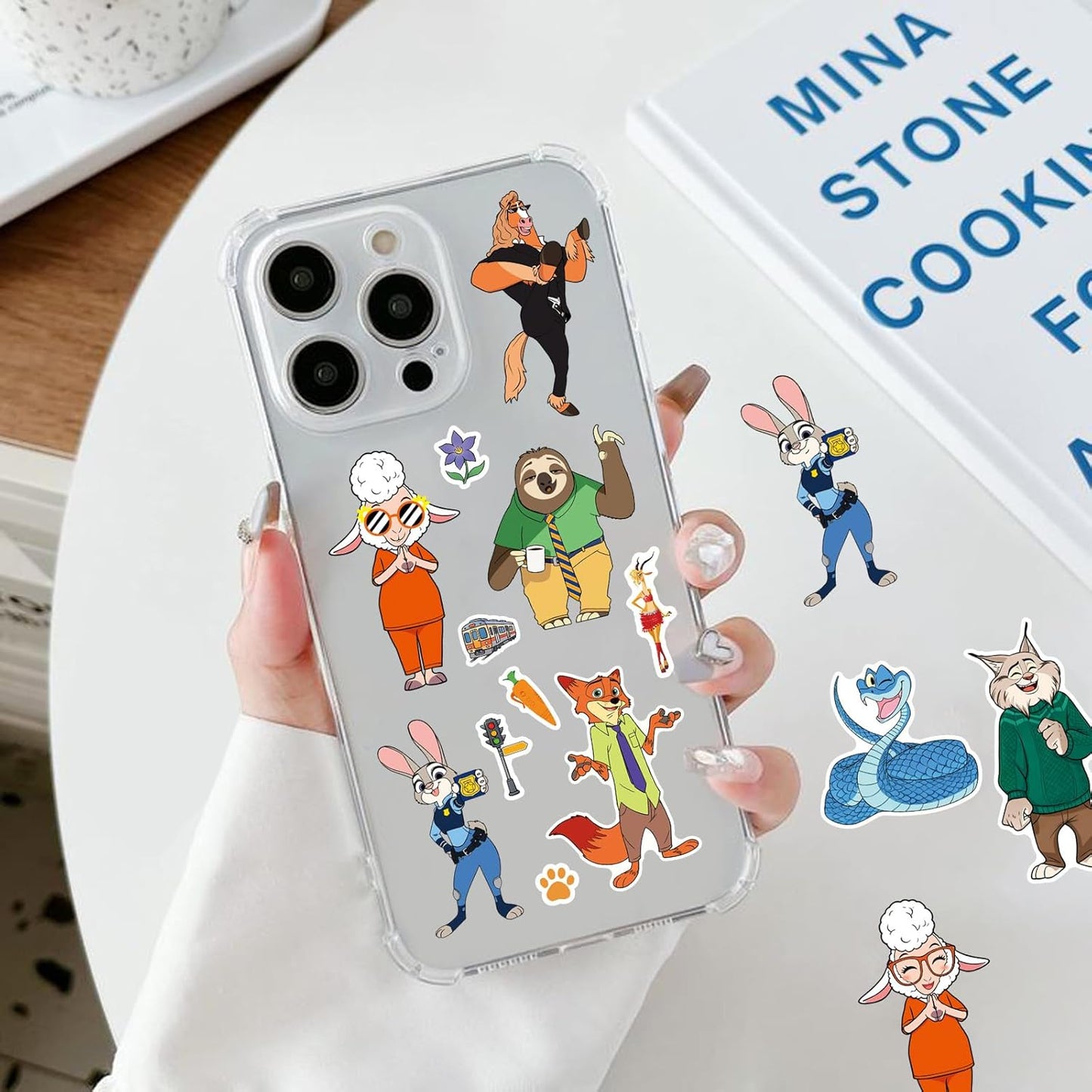 24 Sheets Cool Monster Sticker Cute Cartoon Charaters Make Your Own Sticker, Make a Face Stickers Party Favors Activities Gifts (c)