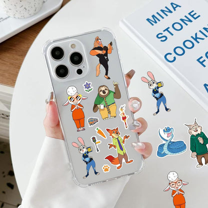 24 Sheets Cool Monster Sticker Cute Cartoon Charaters Make Your Own Sticker, Make a Face Stickers Party Favors Activities Gifts (c)