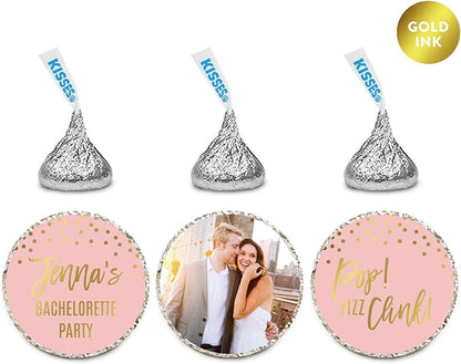 Andaz Press Blush Pink and Metallic Gold Confetti Polka Dots Bachelorette Party Bridal Shower Collection, Scavenger Hunt Game Cards, 20-Pack