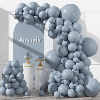 Amandir 153pcs White Sand Balloons Arch Garland Kit Different Sizes 18 12 10 5 Inch Cream Beige Sand White Latex Balloon for Birthday Boho Neutral Baby Shower Wedding Anniversary Party Decorations