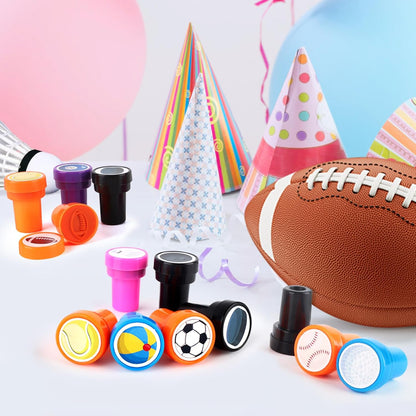 24 PCS Camp Party Favors Camping Adventure Mini Stamps Colorful Self Inking Stamps Camping Themed Party Favors for Boys Girls Student School Classroom Rewards Carnival Prizes Supplies