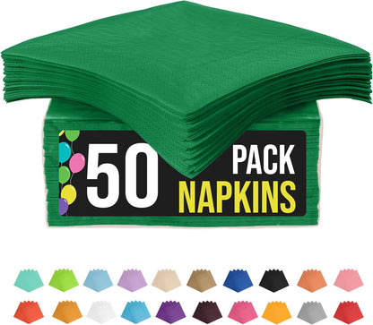 Party Solids Purple Paper Napkins Disposable Everyday 50 Pcs 2 Ply Purple Dinner Napkins Paper Everyday For Parties & Party Supplies