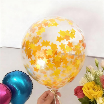 Rainbow Metallic Foil Star Confetti 0.78inch/2cm 8000PCS Table Confetti for Party Birthday Decoration or Filled Balloons