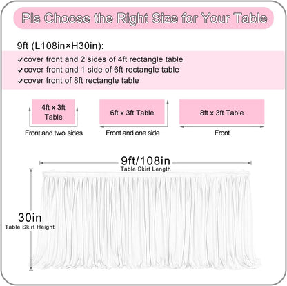 72inch Champagne Gold Tulle Table Skirts for Rectangle Round Tables, Gold Grim Ruffle Tulle Tutu Cloth Table Skirt 6ft for Wedding Birthday Party Cake Dessert Decor(No Top Cover)