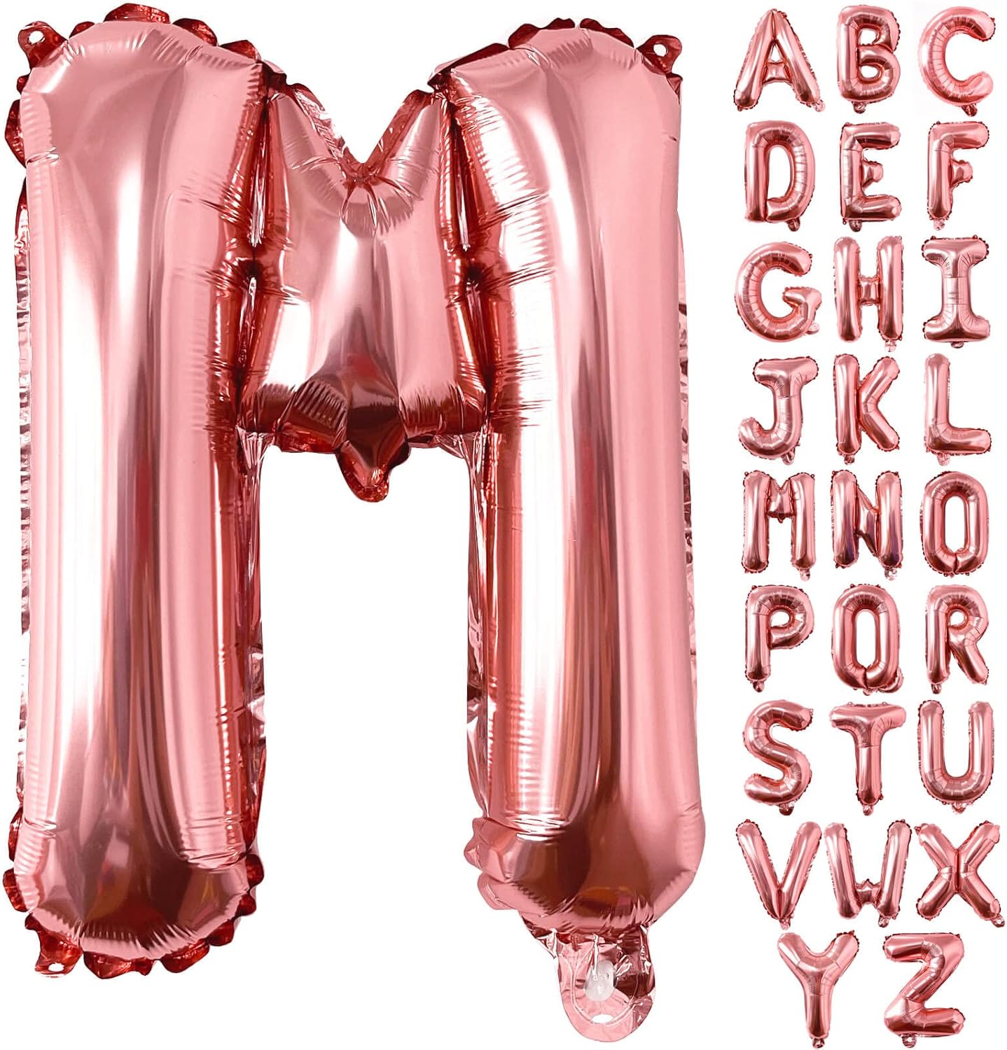 Lovoir 40 Inch Large Rose Gold Letter A Balloons Big Size Jumbo Mylar Foil Helium Balloon for Birthday Party Celebration Decorations Alphabet Rose Gold A