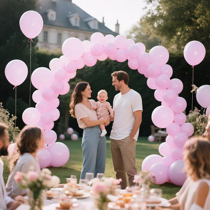 110pcs Black Balloon 12 inch, Black Latex Balloons for Birthday Party Baby Shower Wedding(with 2 Ribbons). - Colors A